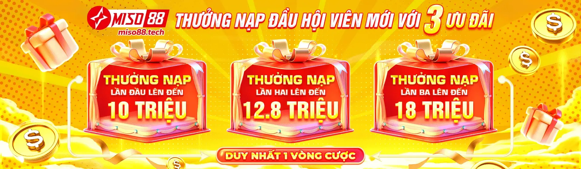 Miso88 thưởng nạp hội viên mới