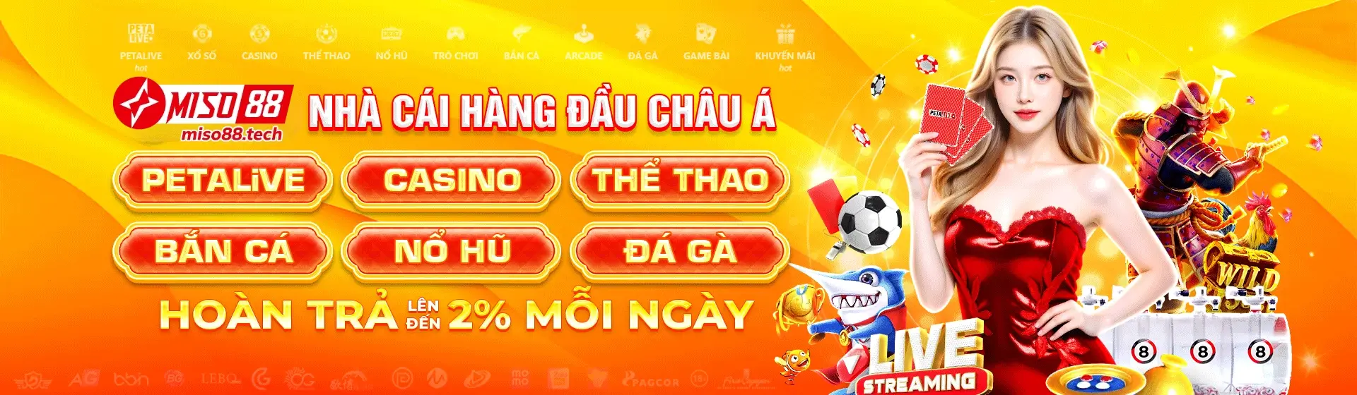 Miso88 nhà cái hàng đầu châu Á, hoàn trả 2% mỗi ngày